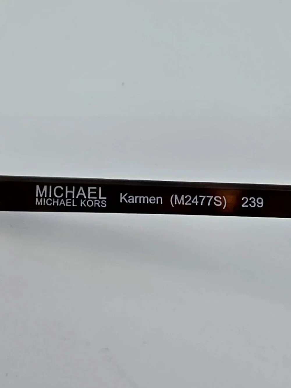 Michael Kors Karmen M2477S 239 Taupe Frame Brown Gradient Aviator Sunglasses